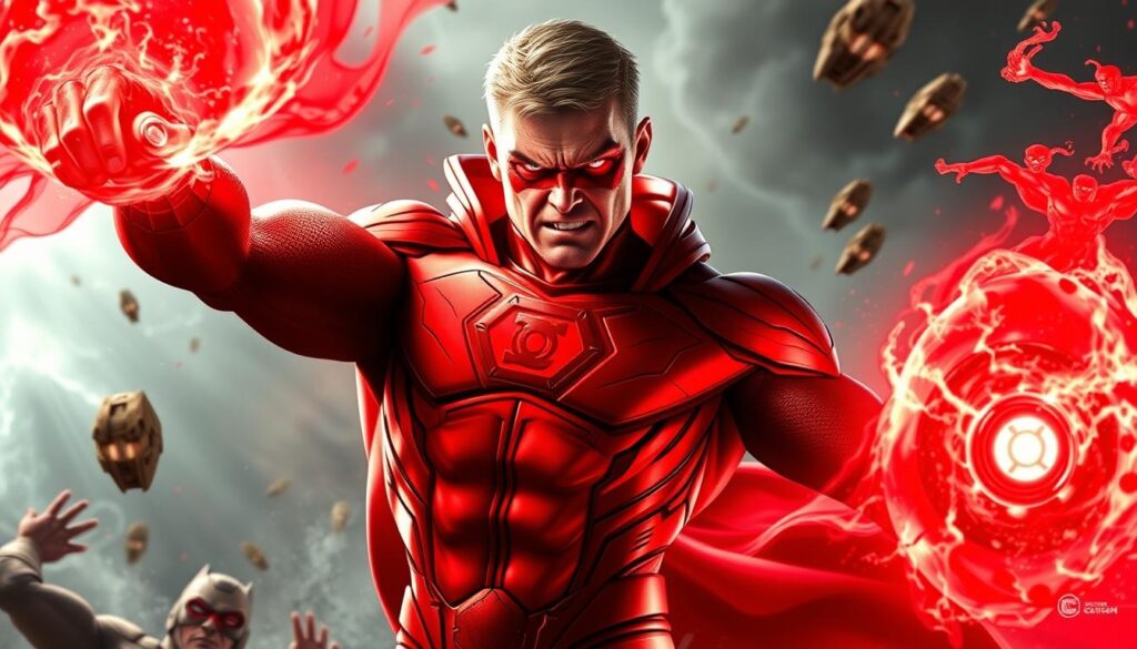 Guy Gardner as a Red Lantern